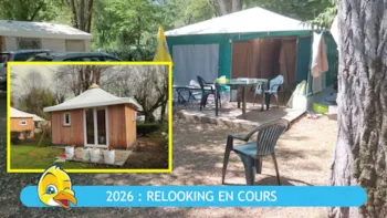 Mietunterkunft - Bungalow Mit Zeltdach - CAMPING Paradis Le Rocher DE LA Granelle