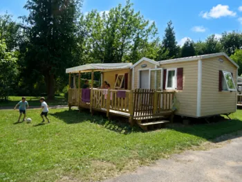 Mietunterkunft - *** Mobilheim 2 Zimmer Super Mercure Mietunterkünfte - Sonntag - CAMPING Paradis Le Rocher DE LA Granelle