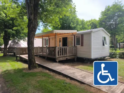 **** Mobilhome Privilège Pmr Helios - 2 Habitaciones Con Terraza Cubierta