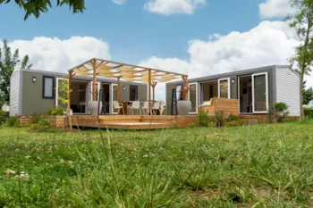 Mietunterkunft - Cottage Friends 5 Schlafzimmer Klimaanlage **** - Camping Sandaya Le Grand Dague