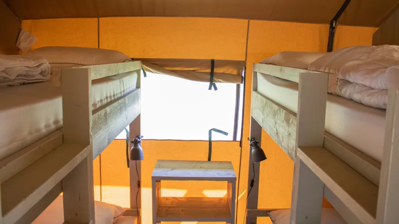Tente Safari Avec Salle De Bain - 2 Chambres