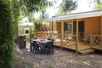 Mietunterkunft - Mobilheim Marjolaine  Top Presta - 35 M² - 2 Schlafzimmer - Clico Chic - Camping  la Linotte