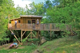 Accommodation - Wooden Cabin Lou Riu - Camping Club Périgord Vacances
