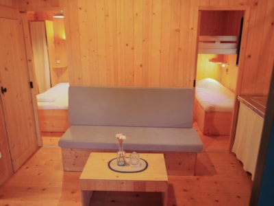 Wooden cabin on stilts “L'Encantada”