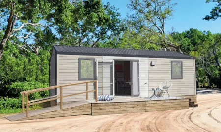 Accommodation - Mh Charente, Wheelchair-Accessible - 2 Bedrooms - Air Conditioning - Tv - Le Plein Air des Bories