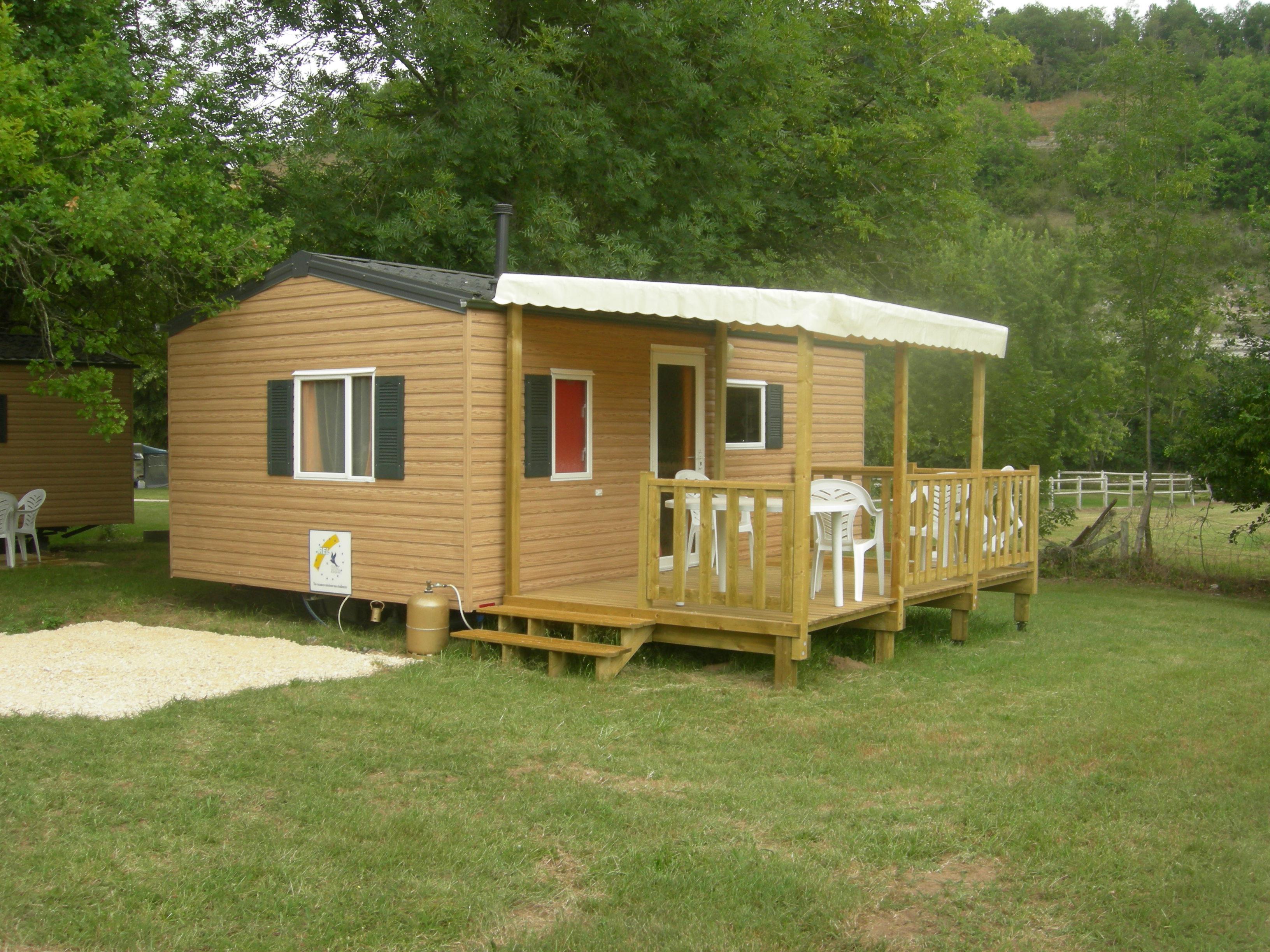 Location - Residence Mobile Avec Terrasse Semaine - Camping Le Pont de Vicq