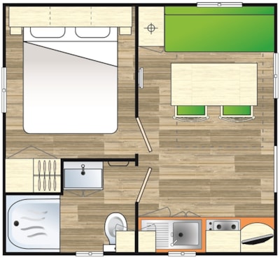 Mobilhome 1 bedroom 15m² — 4