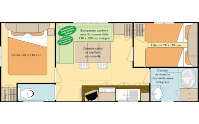 Mobilhome Residential 2 bedrooms - 28m² — 6