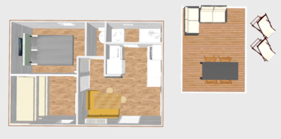 Prestige Chalet 2 Bedrooms - 1 Bathroom - 30m²