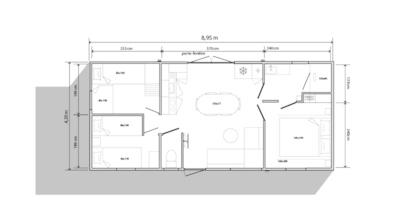 Sunêlia Luxe Double-sided 3 Bedrooms - 1 Bathroom - 33m²