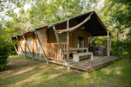 Accommodation - Lodge Tent Prestige Plus - 2 Bedrooms - 1 Bathroom - 35M² - Camping Sunêlia, La Presqu'île****