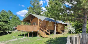 Mietunterkunft - Tente Lodge Prestige Plus - 2 Schlafzimmer -1 Badezimmer - 35M² - Camping Sunêlia, La Presqu'île****