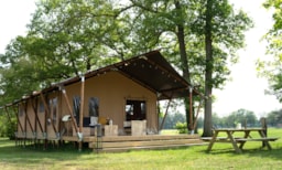 Accommodation - Tente Wood Prestige Plus 5 People 2Bedrooms 1Bathroom 38M² - Camping Sunêlia, La Presqu'île****