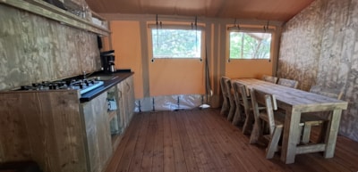 Tente Safari Prestige Plus 6 people 3 Bedrooms 1Bathroom 49m²