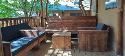 Tente Safari Prestige Plus 6 Pers 3 Ch 1 Sdb 49M²