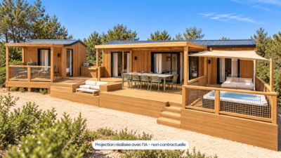 Luxury Mobile Home with Jacuzzi - 4 bedrooms and 3 bathrooms
