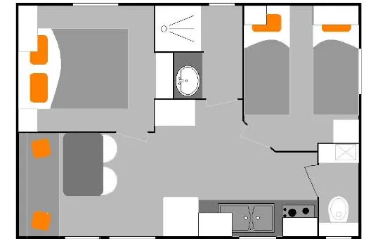 Mobil-Home Azur (2 Adultes Et 2 Enfants De Moins De 10 Ans)
