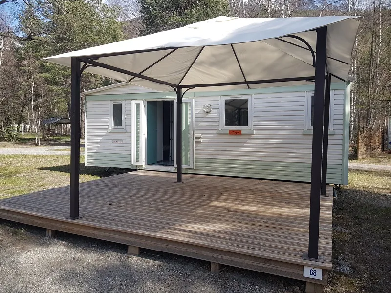 Mobilhome Confort Titania - 26 M² / 2 Chambres -  Terrasse 12M² & Tonnelle 9 M²