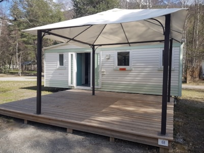 Mobilhome Confort Titania - 26 m² / 2 bedrooms - Terrace 12m² & Tonnelle 9 m²