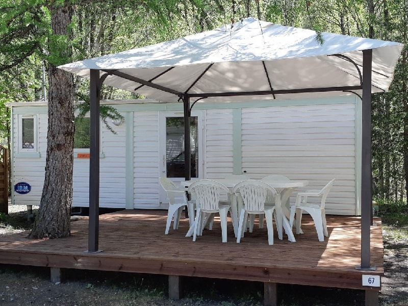 Mobilhome Confort Super Mercure - 26 m² / 2 chambres -  Terrasse 12m² & Tonnelle 9 m²