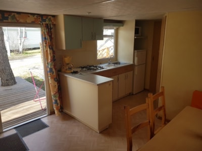 Mobilhome Confort Super Mercure - 26 m² / 2 bedrooms - Terrace 12m² & Tonnelle 9 m²