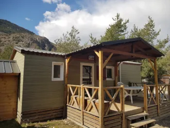 Mietunterkunft - Chalet Grand Confort Type Kaiti 830 - 33 M² / 2 Zimmer - Überdachte Terrasse 15 M² - Camping-Caravaneige l'Iscle de Prelles