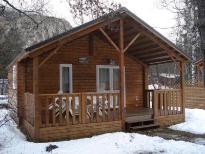 Chalet Grand Confort Type Modulo 28 - 28 m² / 2  bedrooms - 15 m² covered terrace