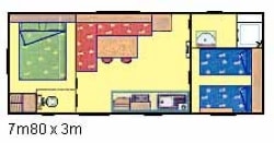 FAMILY mobile home 2 bedrooms