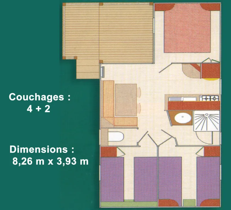 Mobil Home Montana - 3 Chambres