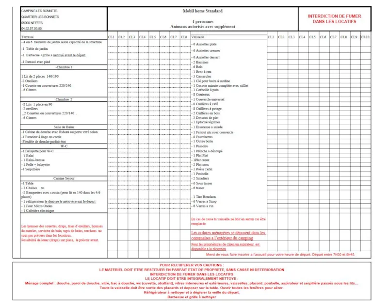 Mobil Home Standard 2 Ch