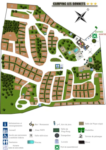 Stellplatz - Camping Place - Camping Les Bonnets