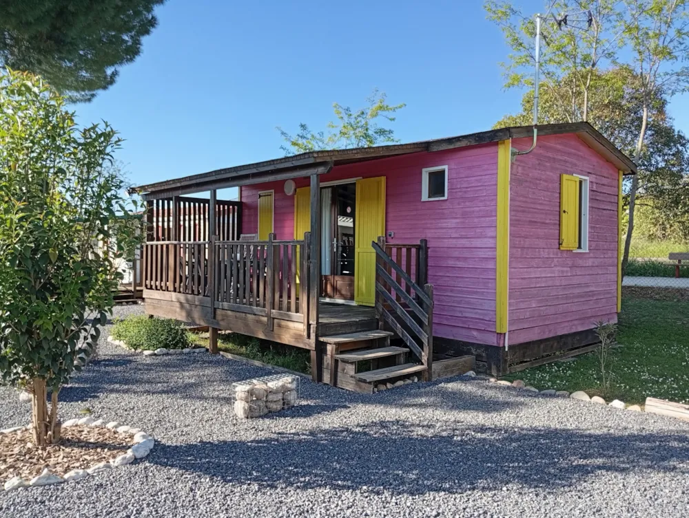 Accommodation - Chalet Éco 2 Bedrooms - Camping l'Olivier