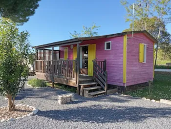 Accommodation - Chalet Éco 2 Bedrooms - Camping l'Olivier