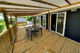 Huuraccommodatie(s) - Loggia Prestige Confort 35M² - Jacuzzi - Airconditioning + Tv - Camping Koawa Les Princes d'Orange