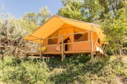 Accommodation - Nature Tent - 2 Bedrooms (Without Sanitary Facilities) - Camping Les Princes d'Orange