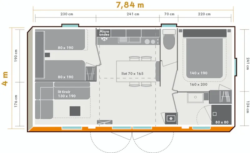 Mobil Home Ciela Confort - 2 Chambres