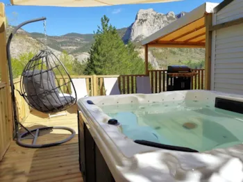 Mietunterkunft - Prestige –3 Schlafzimmer, Darunter 1 Master-Suite–Bettwäsche, Handtücher Und Plancha - Camping Les Princes d'Orange