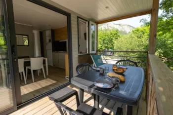 Mietunterkunft - Mobilheim Confort Bay – 2 Schlafzimmer - Camping Les Princes d'Orange