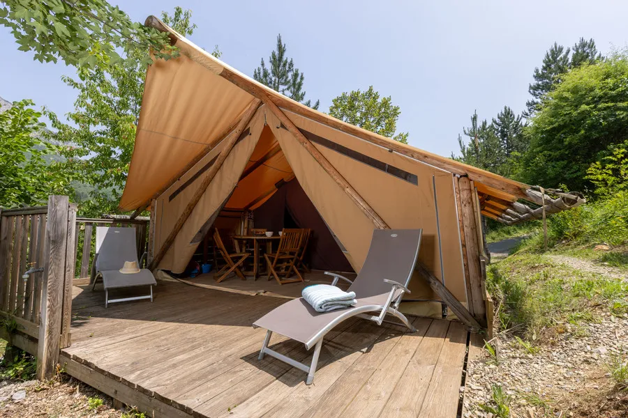 Location - Tente Ciela Nature - 2 Chambres (Sans Sanitaire) - Camping Les Princes d'Orange