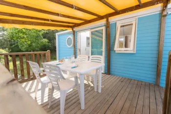 Mietunterkunft - Mobilheim Confort Compact - 3  Zimmer - Camping Les Princes d'Orange