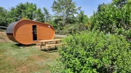 Mietunterkunft - Ecopod 4 Personnen (Klimaanlage - Ohne Sanitar) - Camping La Bageasse