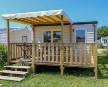 Mietunterkunft - Mobile-Home Grand Confort 1 Zimmer + Tv - Camping Le Moulin de Cantizac