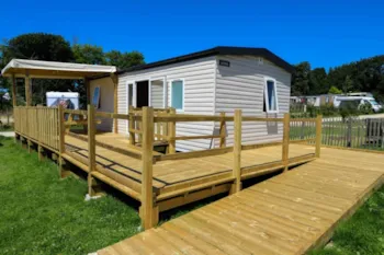 Mietunterkunft - Mobile-Home Handicap (Pmr) Grand Confort 2 Schlafzimmer + Tv - Camping Le Moulin de Cantizac