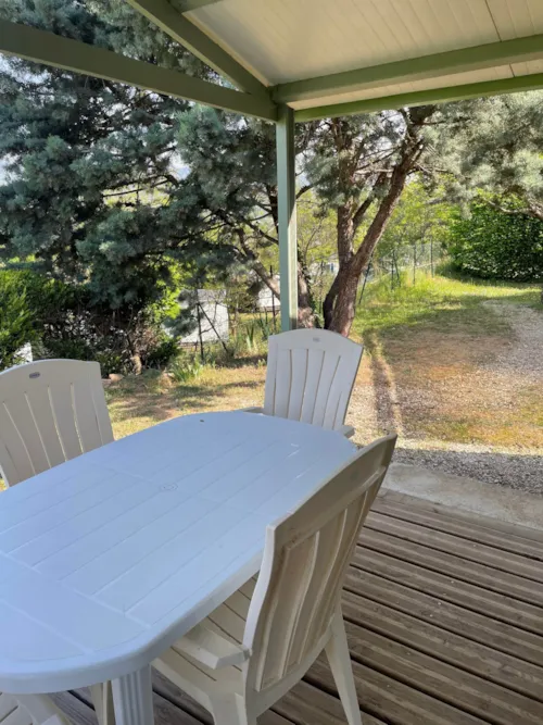 Accommodation - Chalet Cornas -32M²- 2 Bedrooms, 6 Single Beds With Reversible Air Conditioning - image n°10 - Domaine Camping  Les Roches