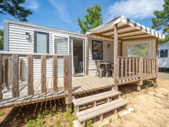 Mietunterkunft - Premium  2 Zimmer - 30M²  - Terrasse - Camping LES GENETS