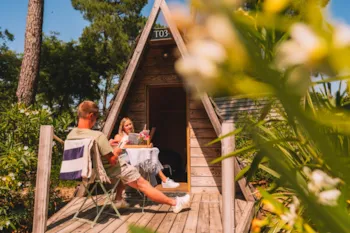 Mietunterkunft - Cabadienne 1 Schlafzimmer 8M² Mit Terrasse - Camping LES GENETS