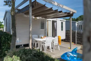 Mietunterkunft - Mobilheim Vénus  - 22M² - 2 Schlafzimmer - Clico Chic - Camping Les Chouans