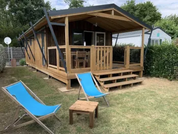 Mietunterkunft - Lodge Vip - 32M² - 2 Schlafzimmer - Clico Chic - Camping Les Chouans
