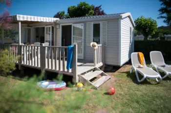 Mietunterkunft - Mobilhome Tv - 28M² - 2 Schlafzimmer - Clico Chic - Camping Les Chouans