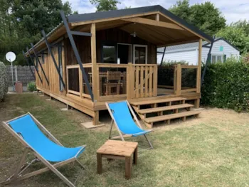 Mietunterkunft - Lodge Tv - 32M² - 2 Schlafzimmer - Clico Chic - Camping Les Chouans